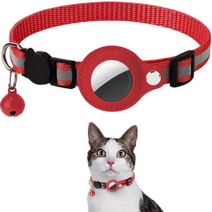 Pet Collar with Detachable AirTag Holder