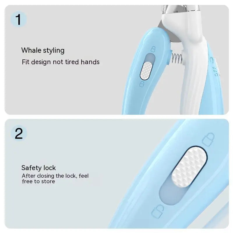Labor-Saving LED Pet Nail Clipper for Dogs & Cats