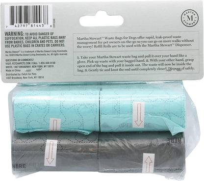 120-Count Unscented Leak-Resistant Dog Waste Bags | Tear-Resistant Dog Waste Bags, 8 Rolls, FF10388