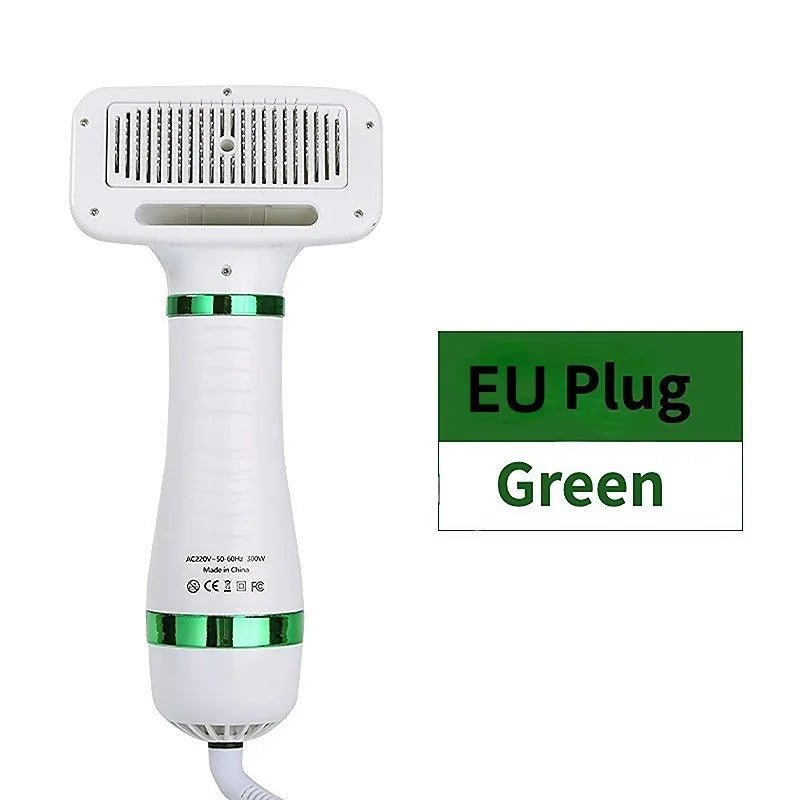 2-in-1 Low Noise Pet Dryer and Grooming Comb for Dogs and Cats