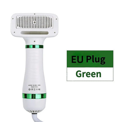 2-in-1 Low Noise Pet Dryer and Grooming Comb for Dogs and Cats