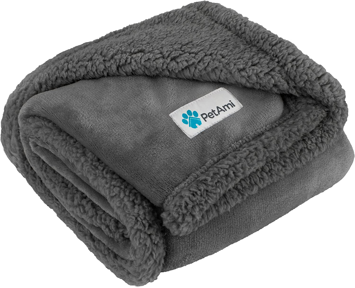 XL Washable and Reversible Sherpa Pet Blanket for Dogs & Cats