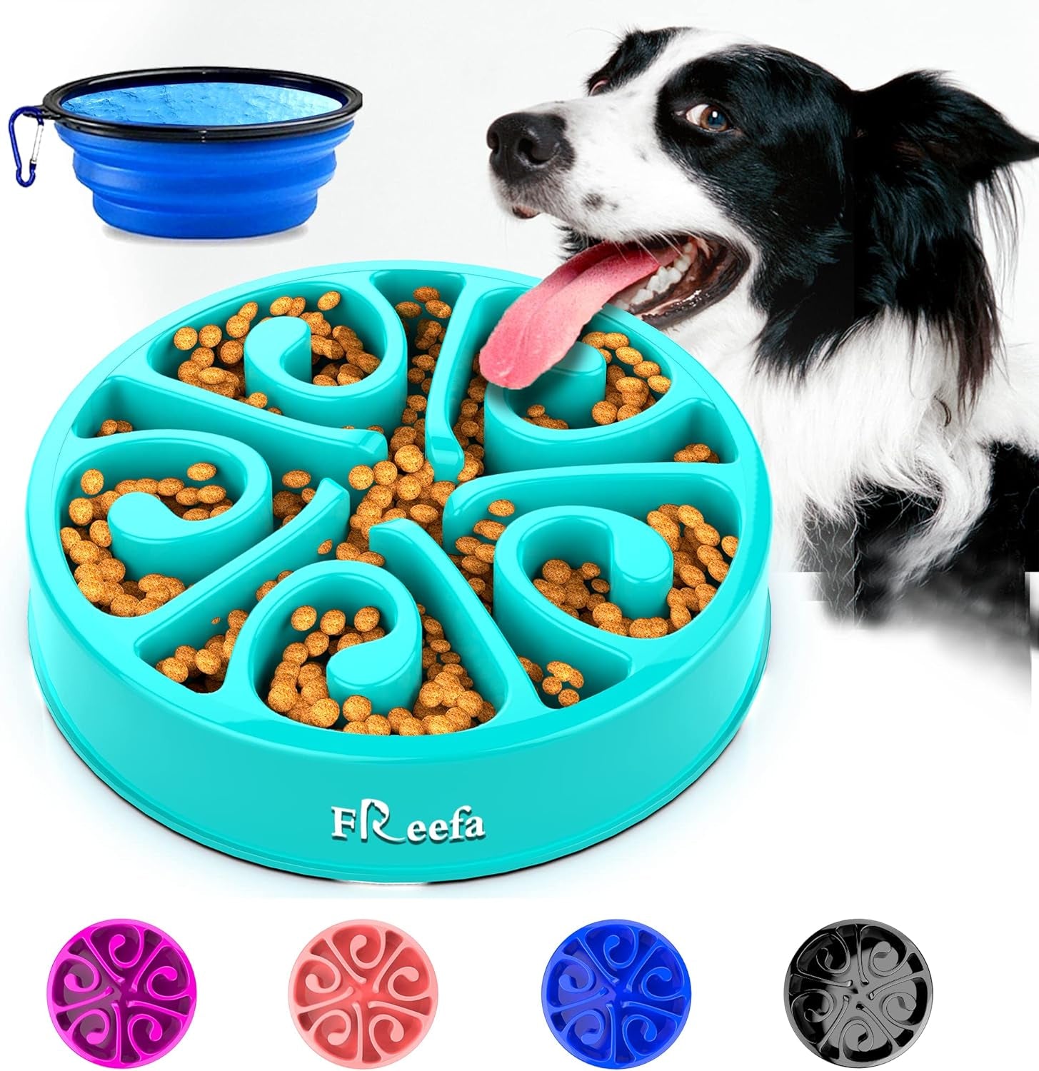 Puzzle Slow Feeder Bowl for Dogs & Cats