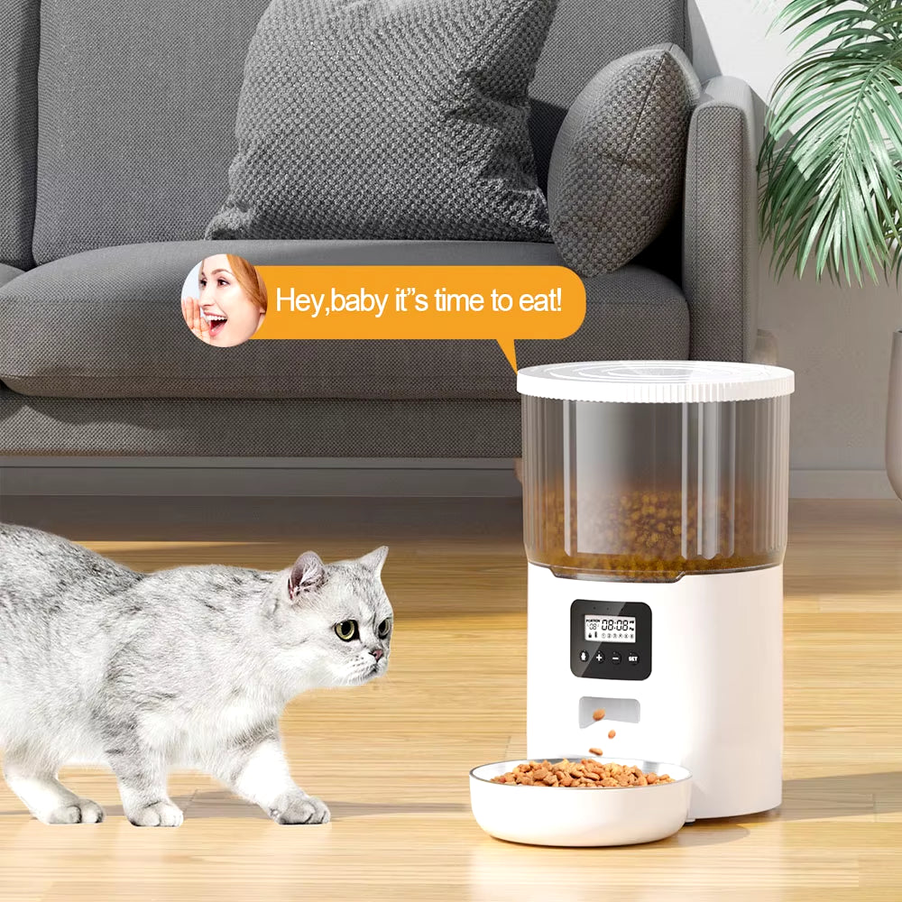 4L Wi-Fi Automatic Pet Feeder for Cats & Dogs