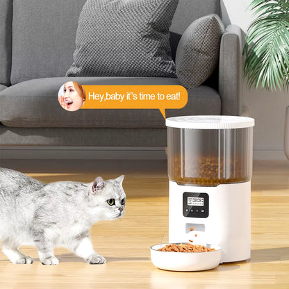 4L Wi-Fi Automatic Pet Feeder for Cats & Dogs