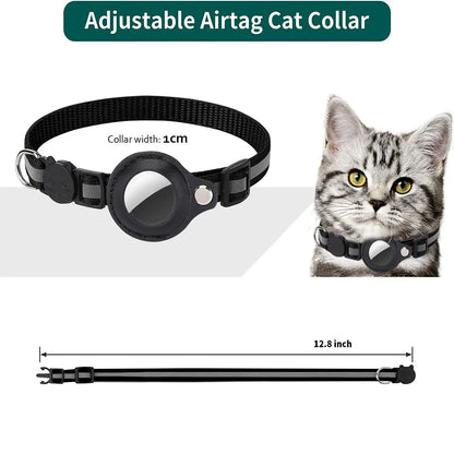 Pet Collar with Detachable AirTag Holder