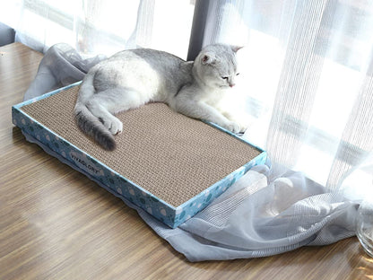 3-Pack Cardboard Cat Scratcher Pads with Catnip