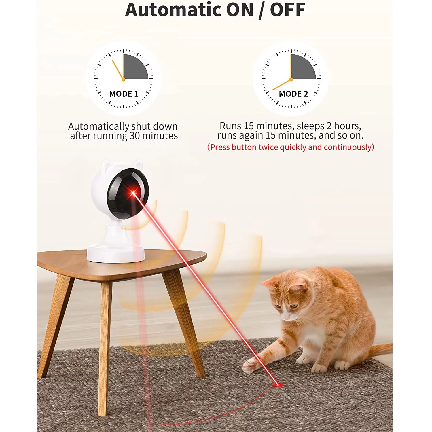 Automatic Laser Toy for Indoor Cats