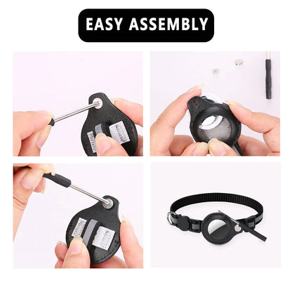 Pet Collar with Detachable AirTag Holder